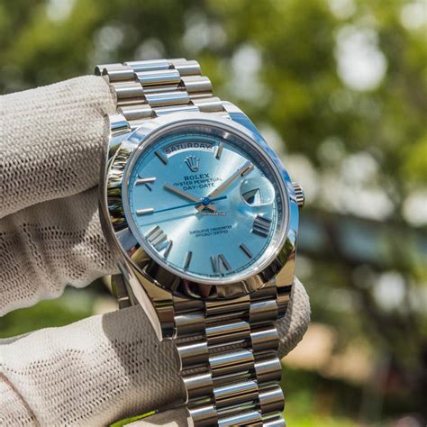 rolex day date ii ice blue price|rolex day date 40 cost.